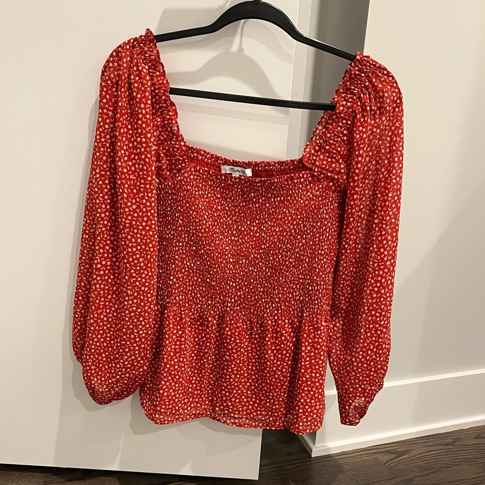 Madewell Lucie Smocked Top